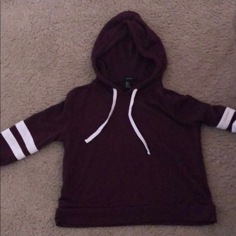 Crop top forever 21 hoodie